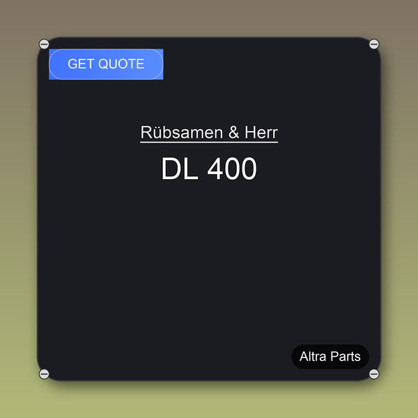Rübsamen & Herr DL 400 industrial spare part – fast international delivery & worldwide shipping