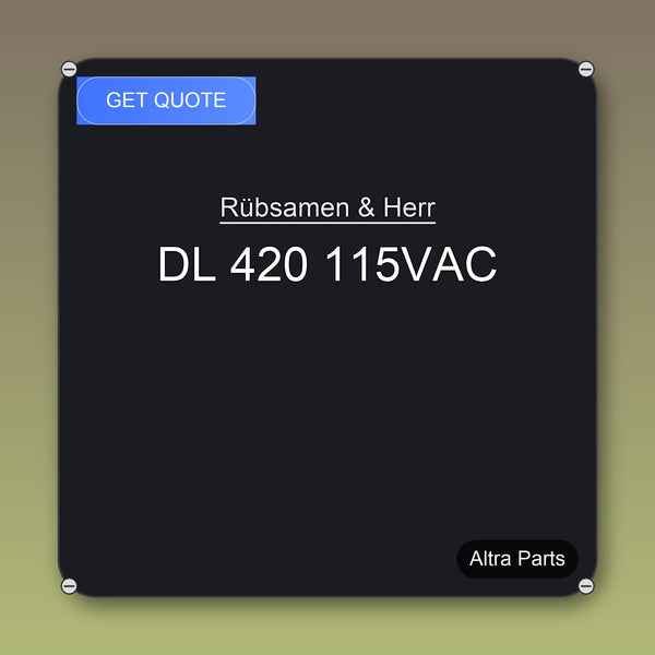 Rübsamen & Herr DL 420 115VAC industrial spare part – fast international delivery & worldwide shipping