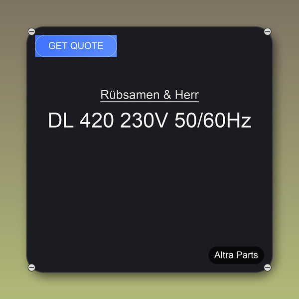 Rübsamen & Herr DL 420 230V 50/60Hz industrial spare part – fast international delivery & worldwide shipping