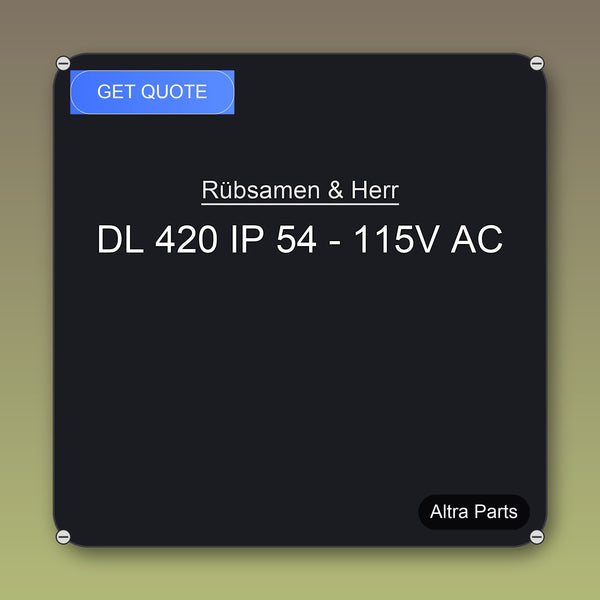 Rübsamen & Herr DL 420 IP 54 - 115V AC industrial spare part – fast international delivery & worldwide shipping