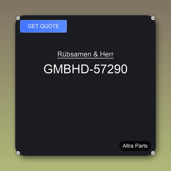 Rübsamen & Herr GMBHD-57290 industrial spare part – fast international delivery & worldwide shipping