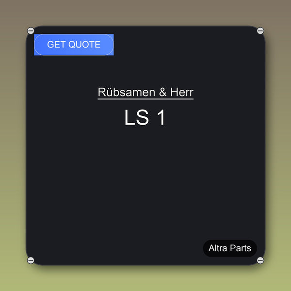 Rübsamen & Herr LS 1 industrial spare part – fast international delivery & worldwide shipping