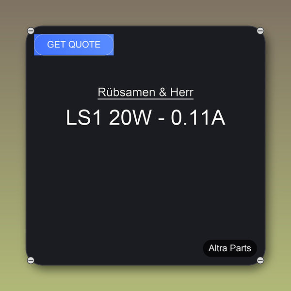 Rübsamen & Herr LS1 20W - 0.11A industrial spare part – fast international delivery & worldwide shipping