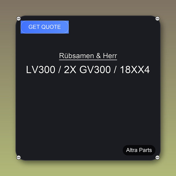 Rübsamen & Herr LV300 / 2X GV300 / 18XX4 industrial spare part – fast international delivery & worldwide shipping
