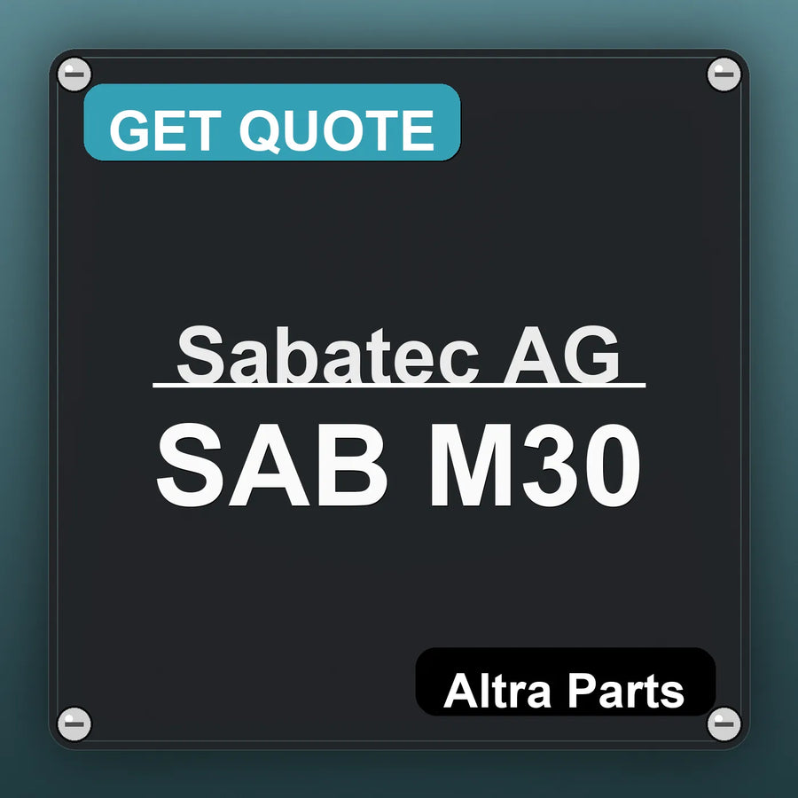 Sabatec AG SAB M30 industrial nameplate style image – Altra Parts. GET QUOTE.