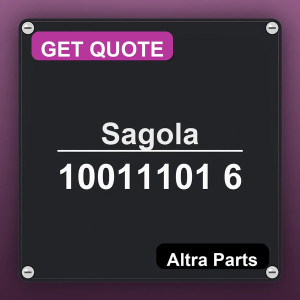 Sagola 10011101 6 industrial nameplate style image – Altra Parts. GET QUOTE.