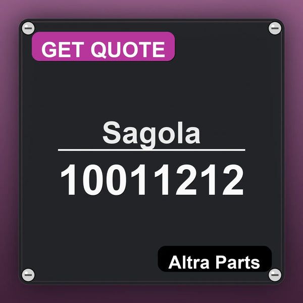 Sagola 10011212 industrial nameplate style image – Altra Parts. GET QUOTE.