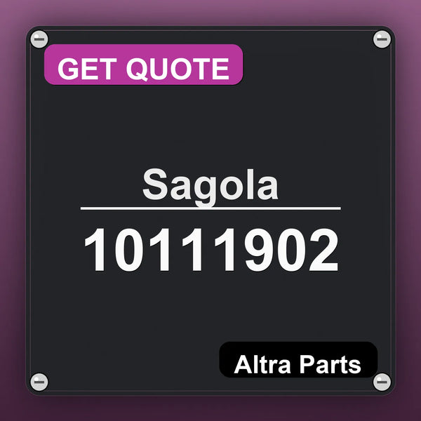 Sagola 10111902 industrial nameplate style image – Altra Parts. GET QUOTE.