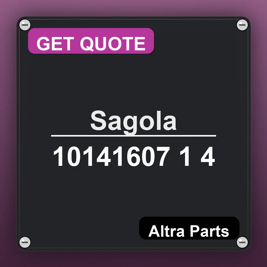 Sagola 10141607 1 4 industrial nameplate style image – Altra Parts. GET QUOTE.