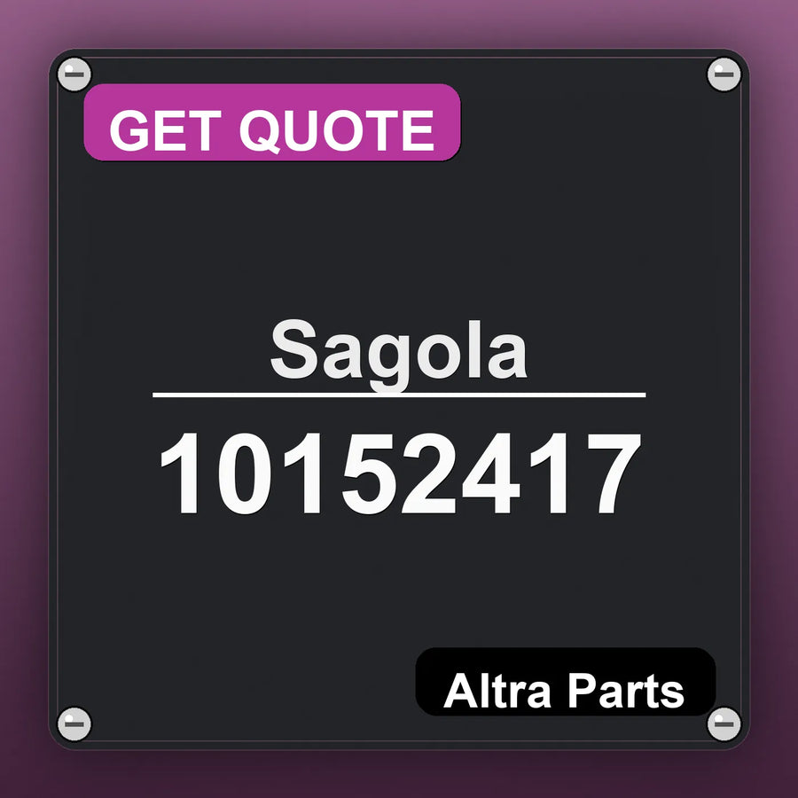 Sagola 10152417 industrial nameplate style image – Altra Parts. GET QUOTE.