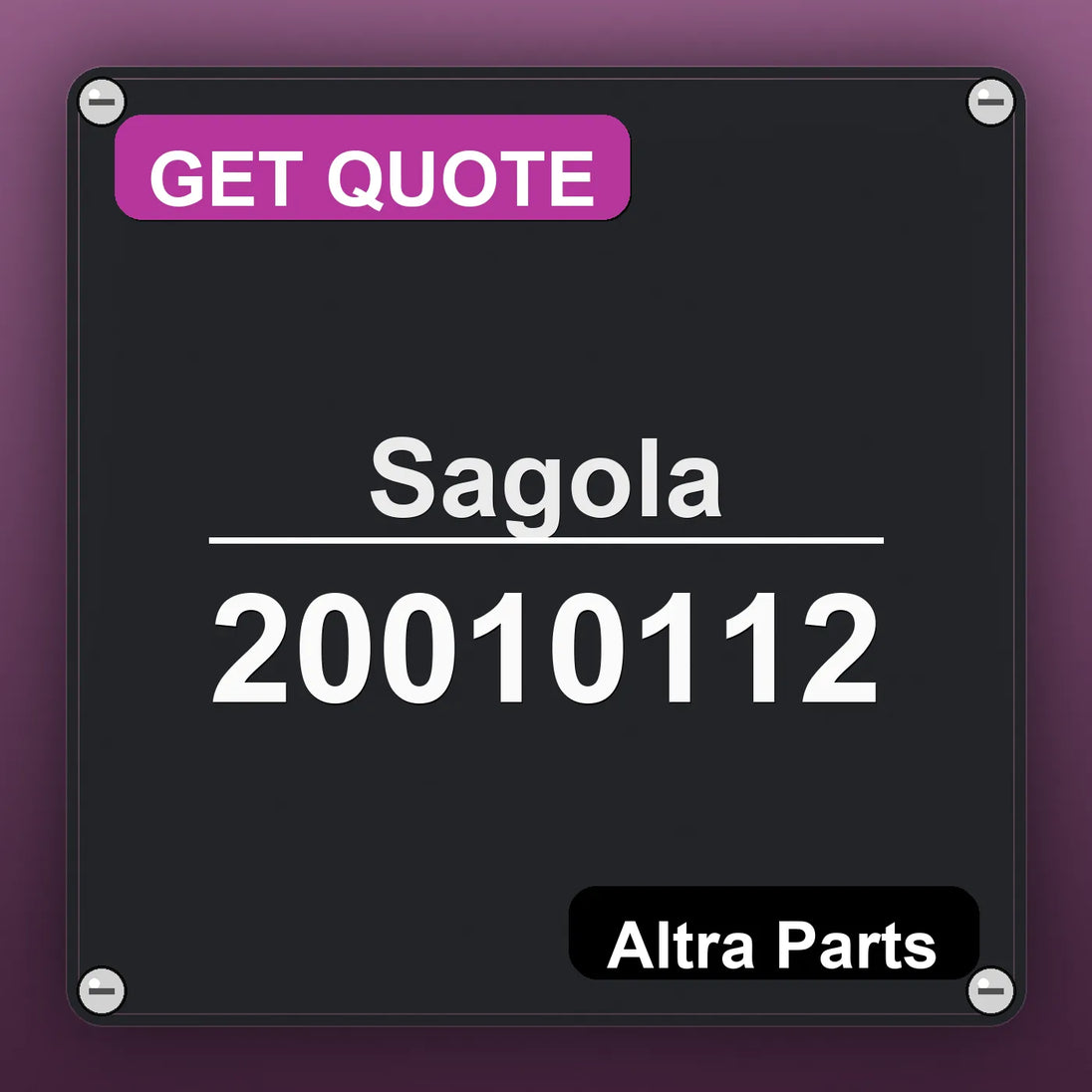 Sagola 20010112 | Altra Parts