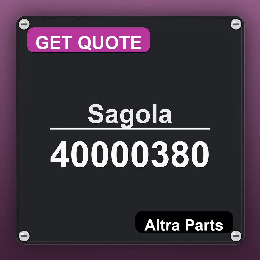 Sagola 40000380 | Altra Parts