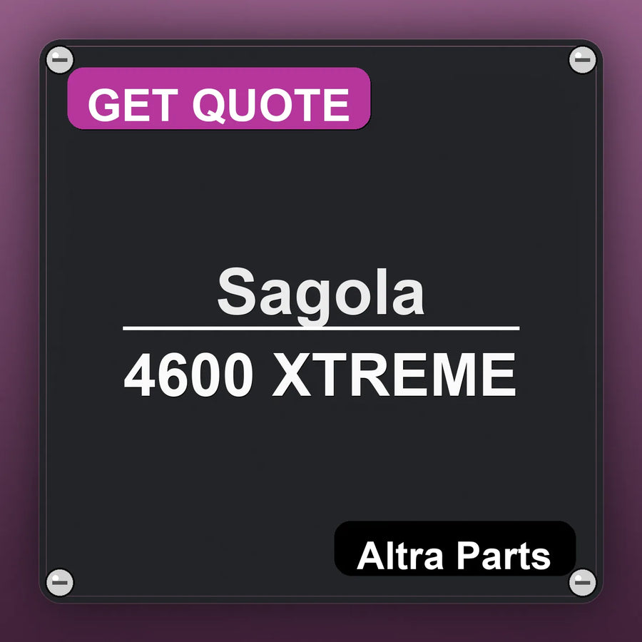 Sagola 4600 XTREME industrial nameplate style image – Altra Parts. GET QUOTE.