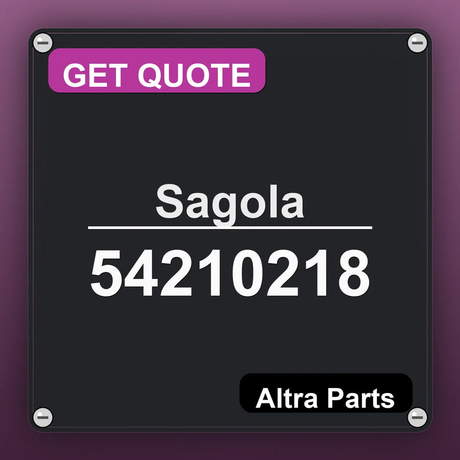 Sagola 54210218 industrial nameplate style image – Altra Parts. GET QUOTE.