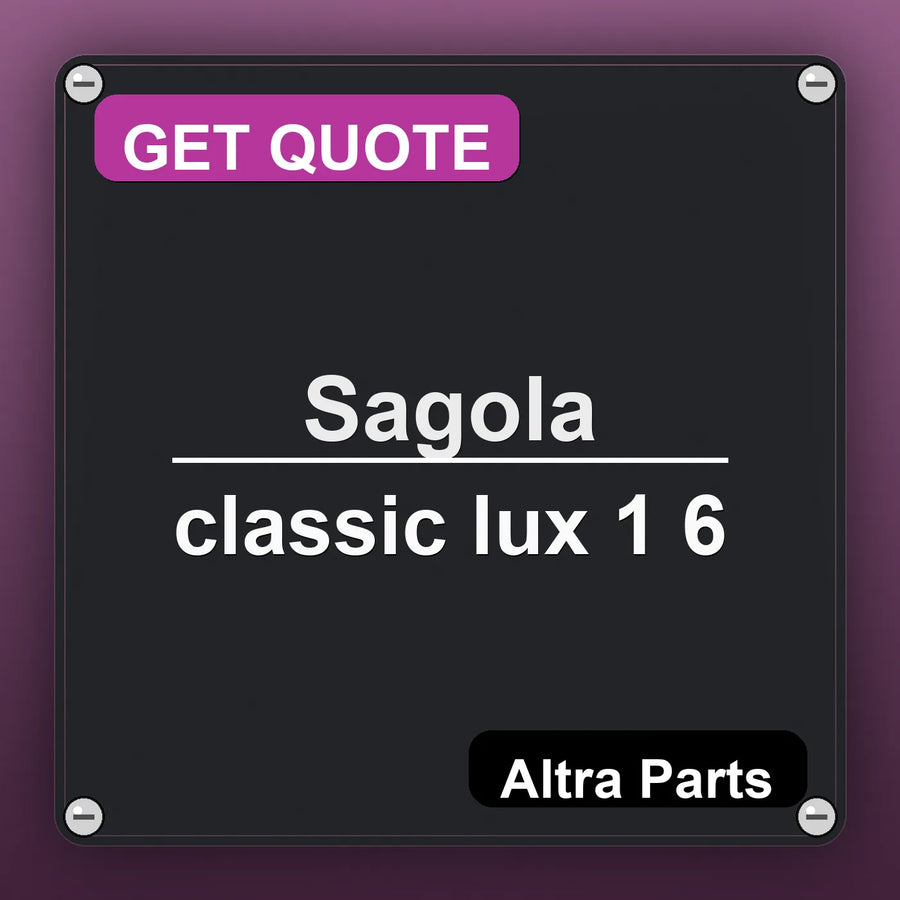 Sagola classic lux 1 6 industrial nameplate style image – Altra Parts. GET QUOTE.