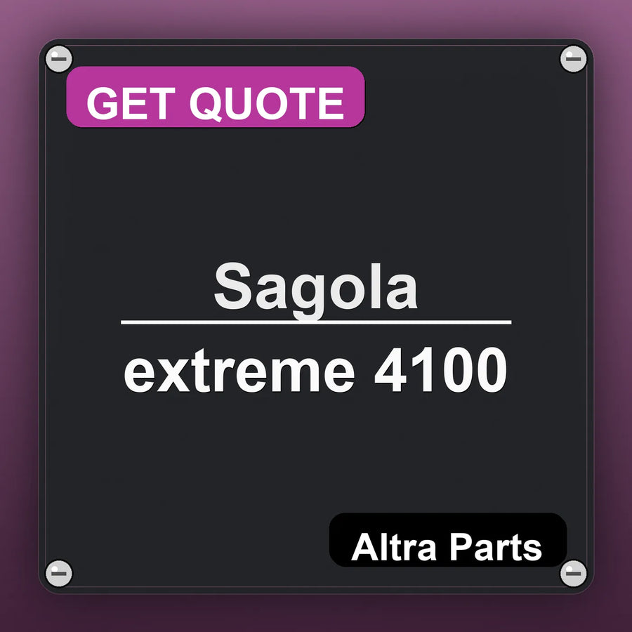 Sagola extreme 4100 industrial nameplate style image – Altra Parts. GET QUOTE.