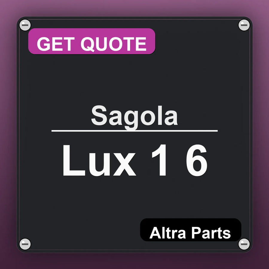 Sagola Lux 1 6 industrial nameplate style image – Altra Parts. GET QUOTE.
