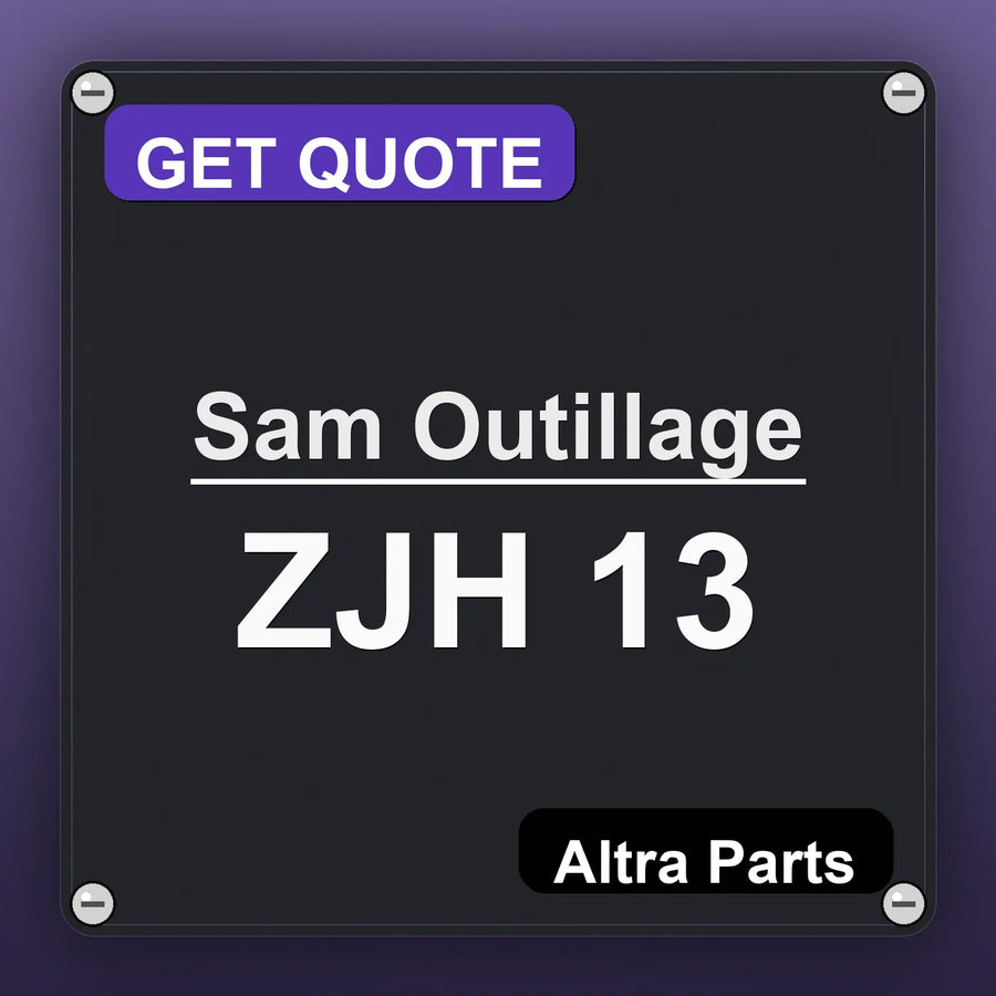 Sam Outillage ZJH 13 industrial nameplate style image – Altra Parts. GET QUOTE.