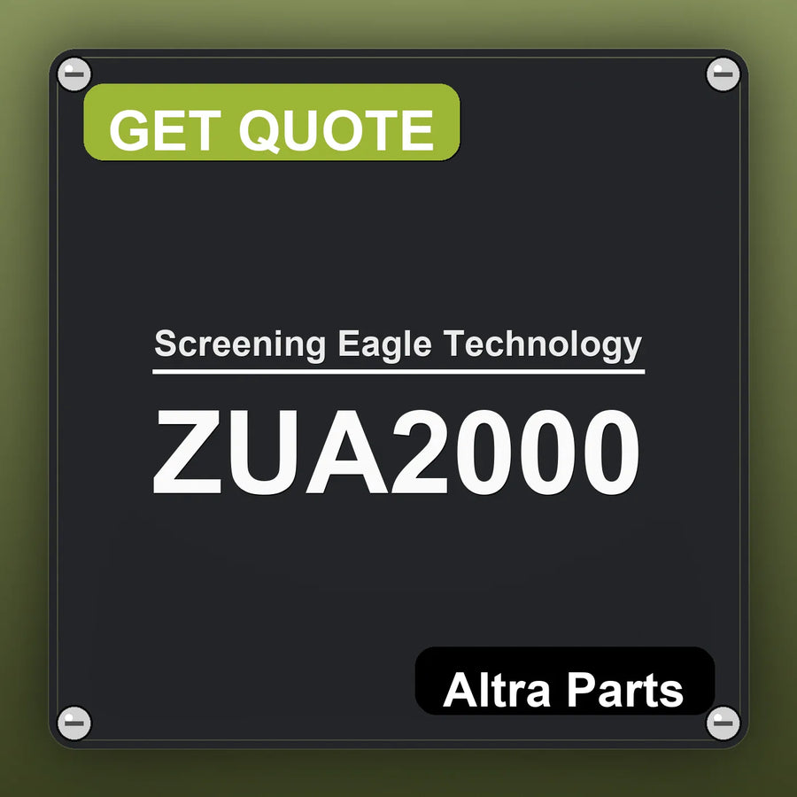 Screening Eagle Technology ZUA2000 industrial nameplate style image – Altra Parts. GET QUOTE.