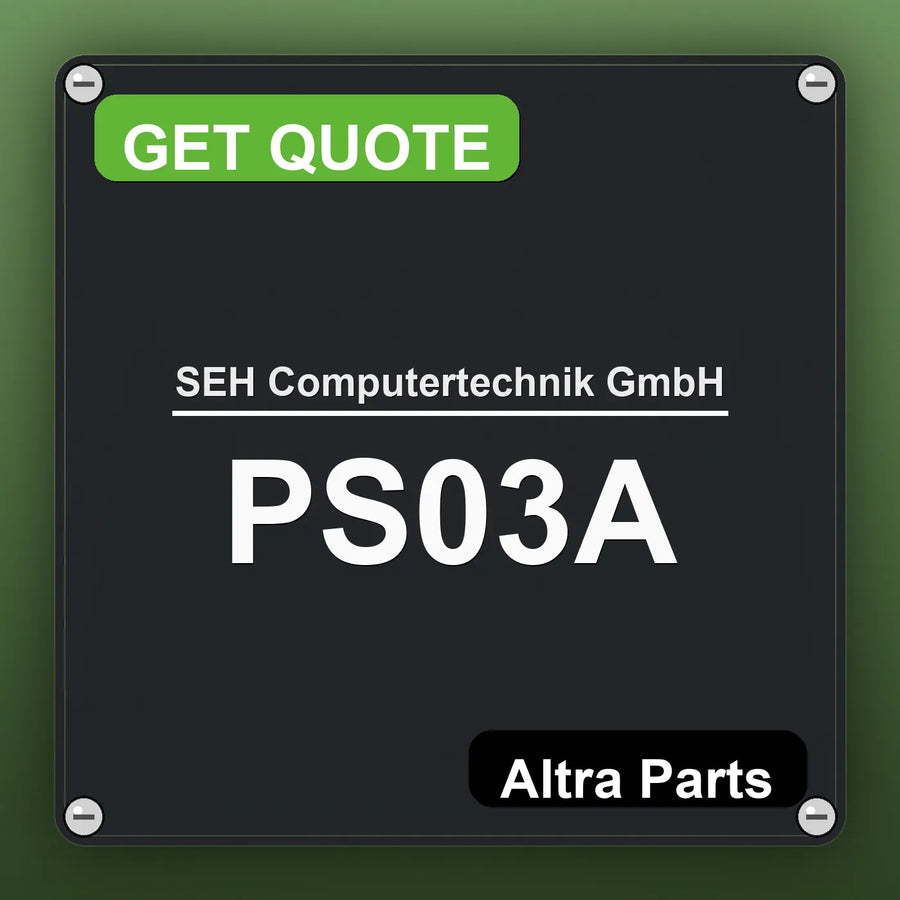SEH Computertechnik GmbH PS03A industrial nameplate style image – Altra Parts. GET QUOTE.