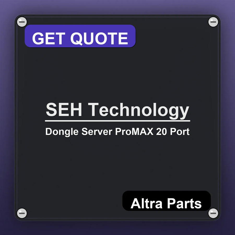 SEH Technology Dongle Server ProMAX 20 Port industrial nameplate style image – Altra Parts. GET QUOTE.
