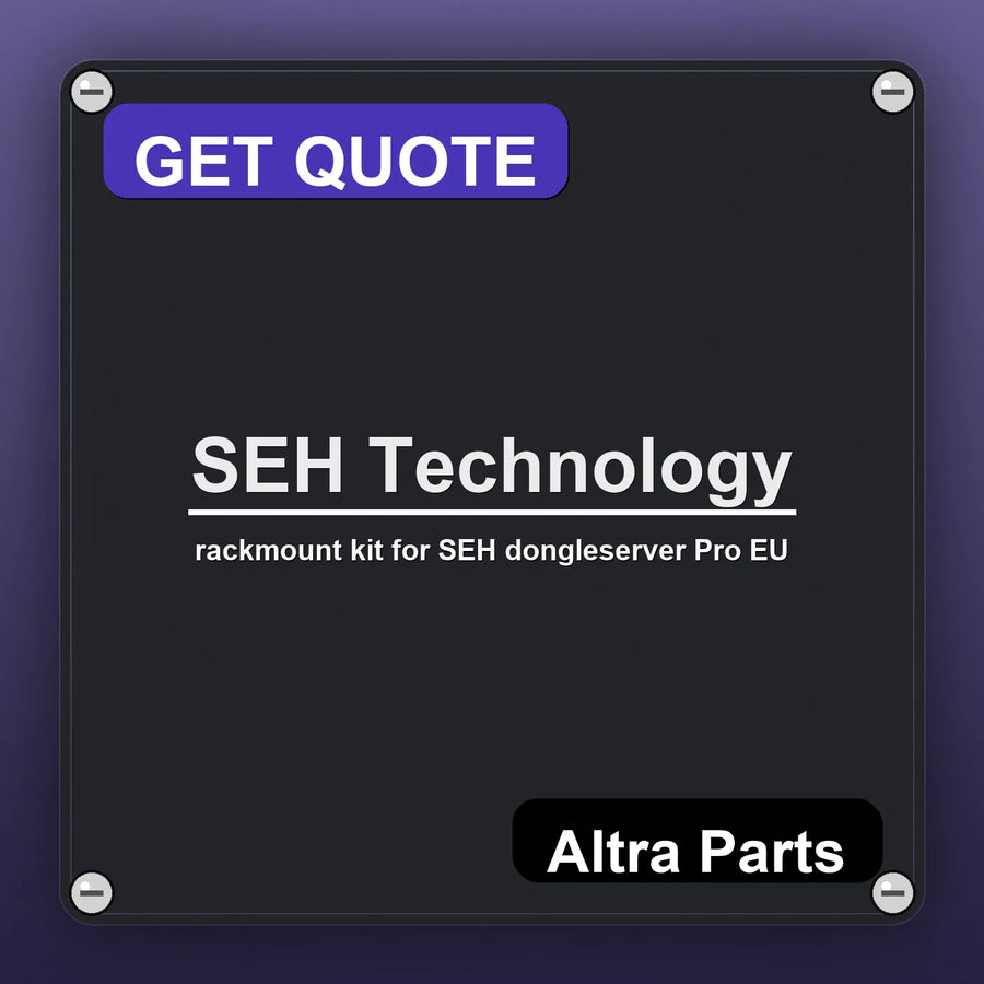 SEH Technology rackmount kit for SEH dongleserver Pro EU industrial nameplate style image – Altra Parts. GET QUOTE.