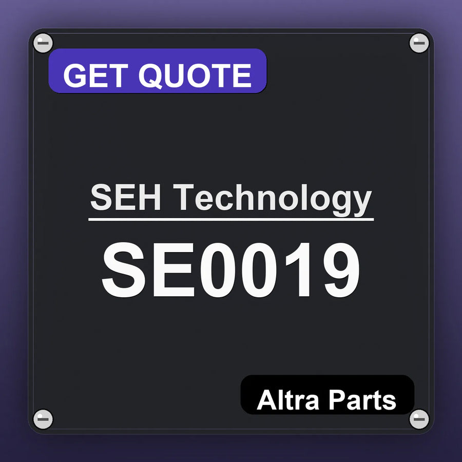 SEH Technology SE0019 industrial nameplate style image – Altra Parts. GET QUOTE.