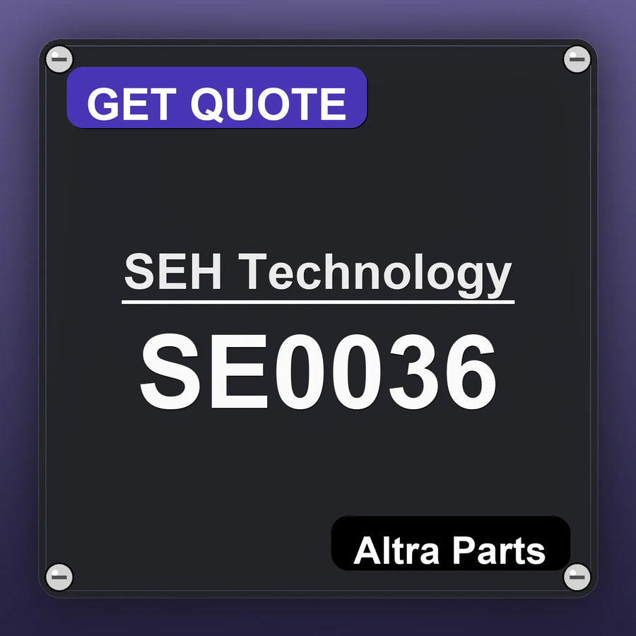 SEH Technology SE0036 industrial nameplate style image – Altra Parts. GET QUOTE.