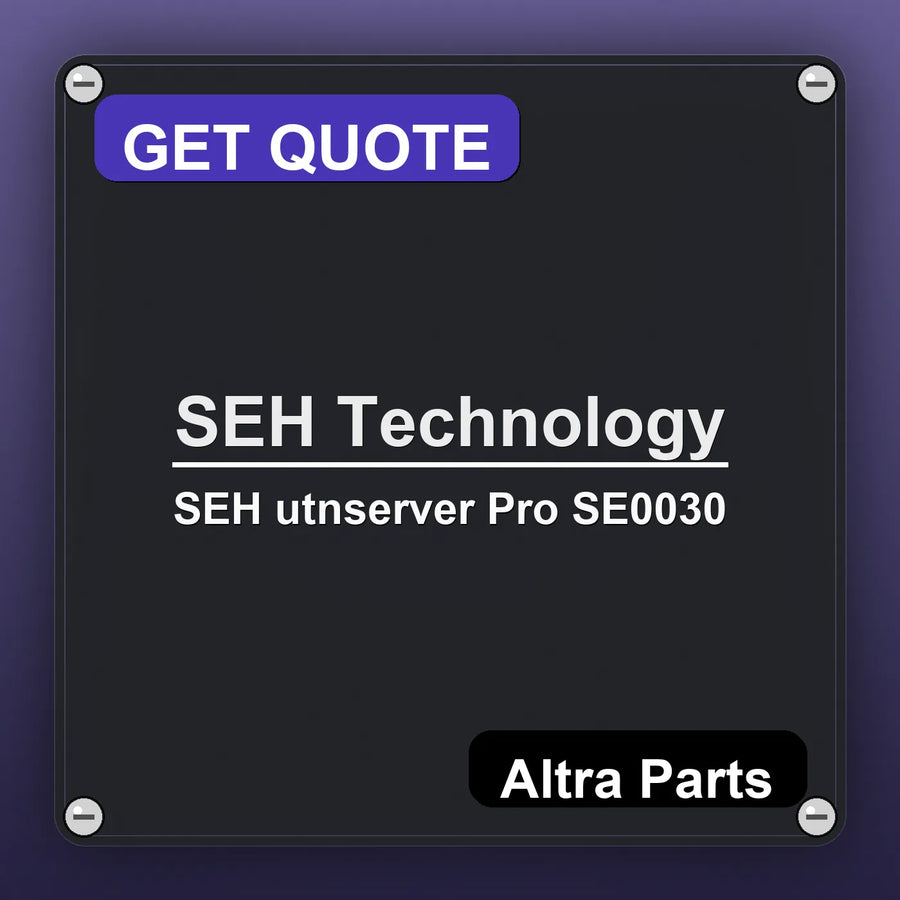 SEH Technology SEH utnserver Pro SE0030 industrial nameplate style image – Altra Parts. GET QUOTE.