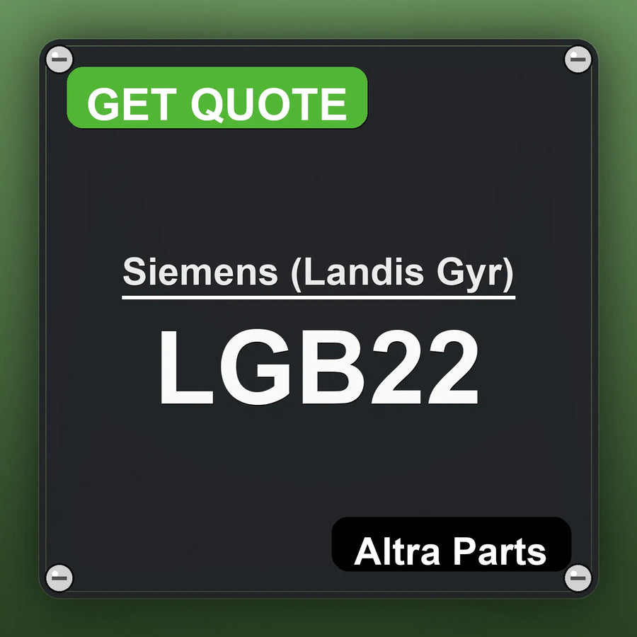 Siemens (Landis Gyr) LGB22 industrial nameplate style image – Altra Parts. GET QUOTE.