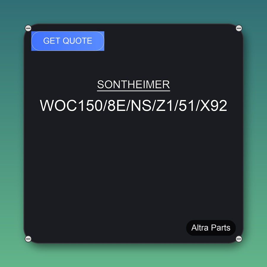 SONTHEIMER WOC150/8E/NS/Z1/51/X92 industrial spare part – fast international delivery & worldwide shipping