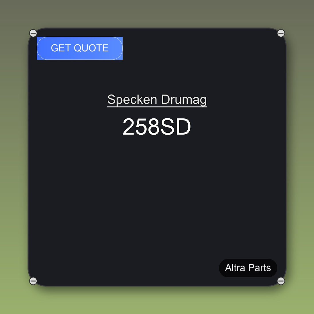 Specken Drumag 258SD industrial spare part – fast international delivery & worldwide shipping