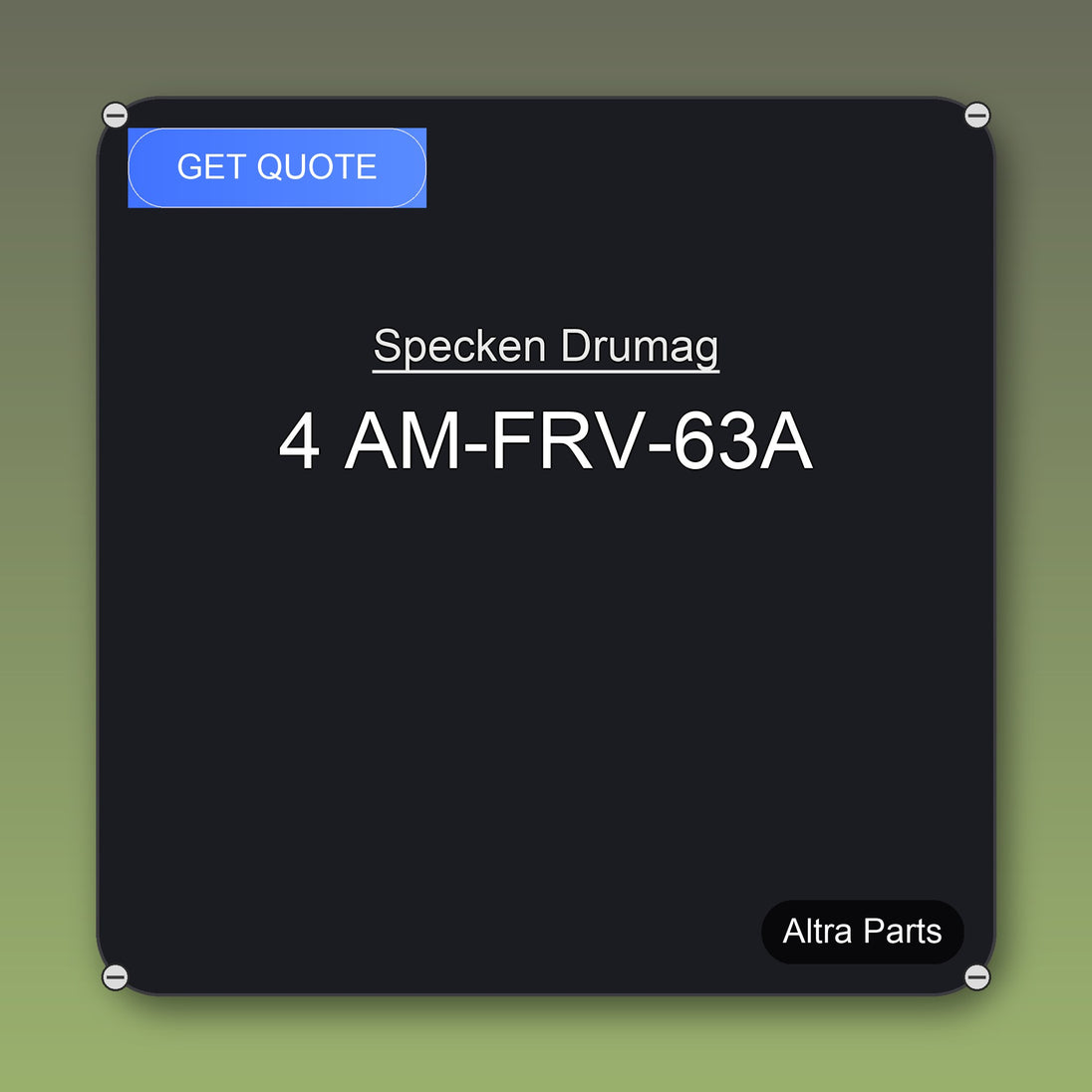 Specken Drumag 4 AM-FRV-63A industrial spare part – fast international delivery & worldwide shipping