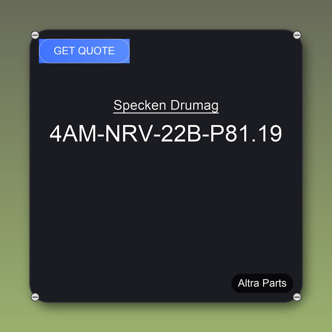 Specken Drumag 4AM-NRV-22B-P81.19 industrial spare part – fast international delivery & worldwide shipping