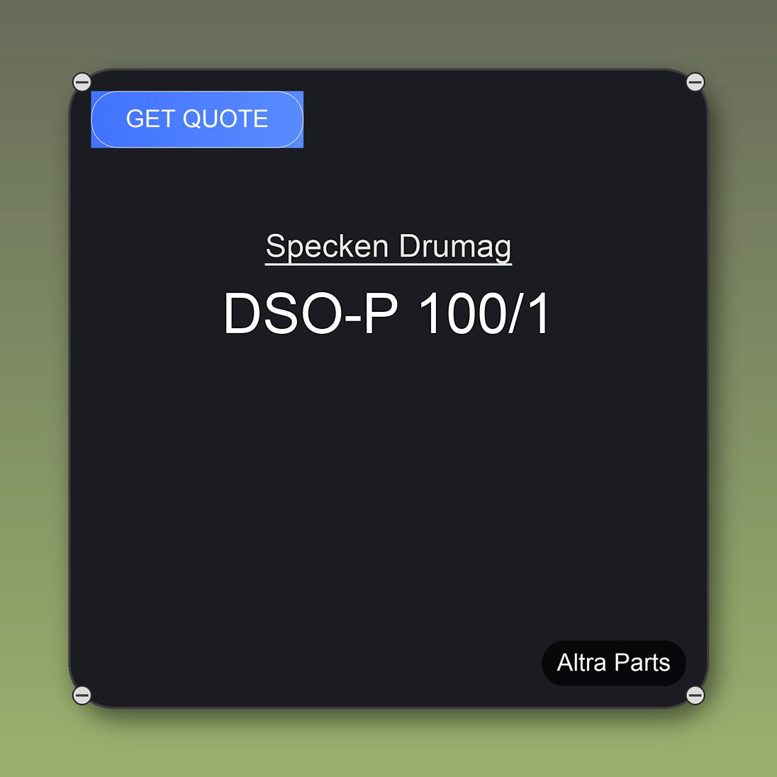 Specken Drumag DSO-P 100/1 industrial spare part – fast international delivery & worldwide shipping