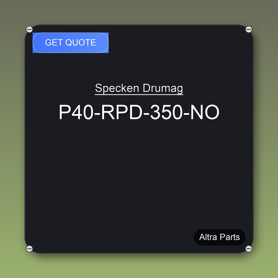 Specken Drumag P40-RPD-350-NO industrial spare part – fast international delivery & worldwide shipping