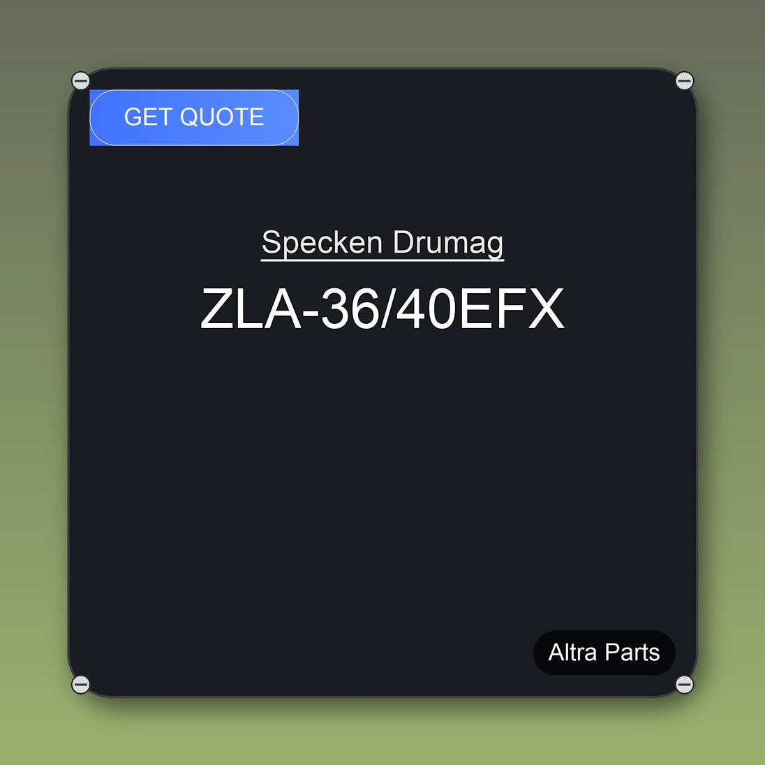 Specken Drumag ZLA-36/40EFX industrial spare part – fast international delivery & worldwide shipping