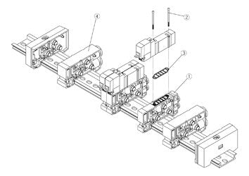 SMC SX5000-50-1A-C8-Q Verblockbare Einzelanschlu
