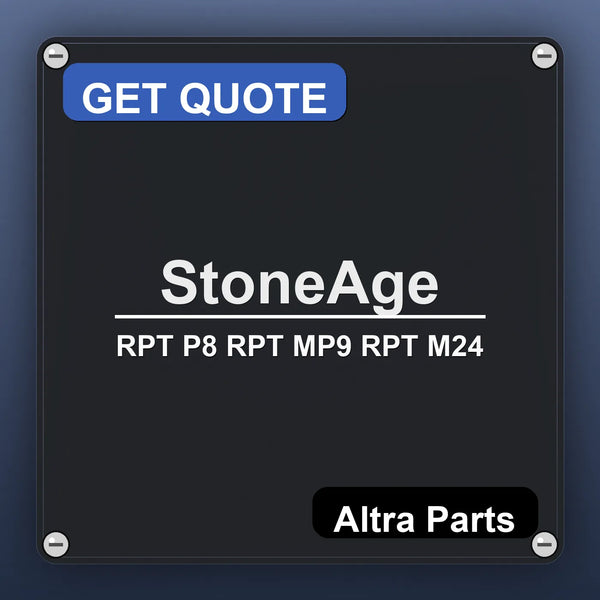 StoneAge RPT P8 RPT MP9 RPT M24 industrial nameplate style image – Altra Parts. GET QUOTE.