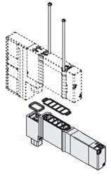 SMC SY30M-60-1A Entsperrbares Doppelrücksc