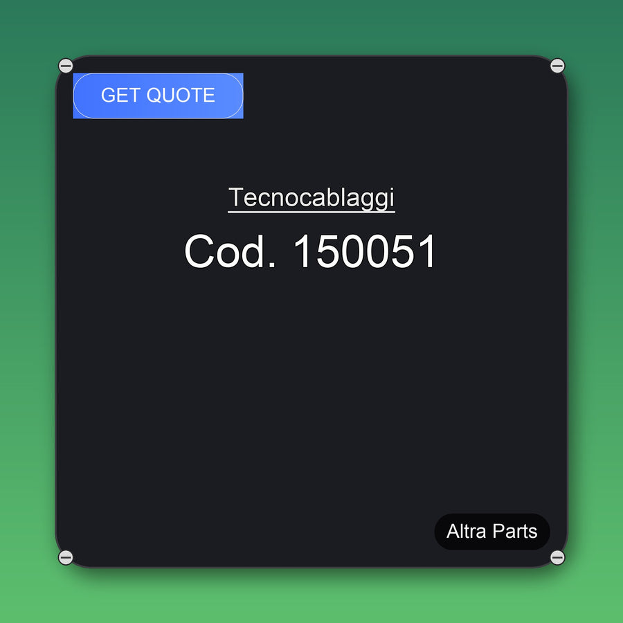 Tecnocablaggi Cod. 150051 industrial spare part – fast international delivery & worldwide shipping