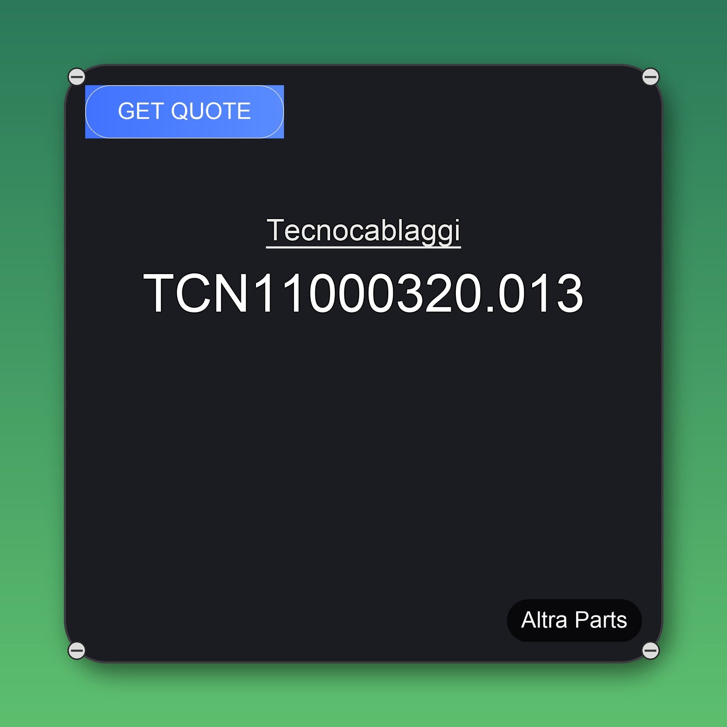 Tecnocablaggi TCN11000320.013 industrial spare part – fast international delivery & worldwide shipping
