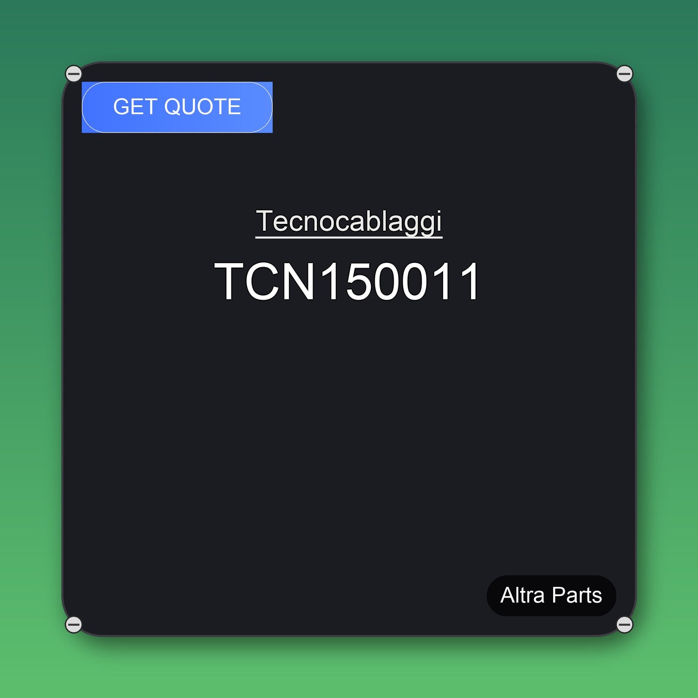 Tecnocablaggi TCN150011 industrial spare part – fast international delivery & worldwide shipping