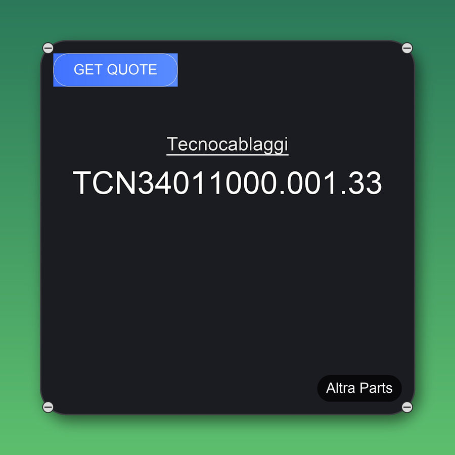 Tecnocablaggi TCN34011000.001.33 industrial spare part – fast international delivery & worldwide shipping