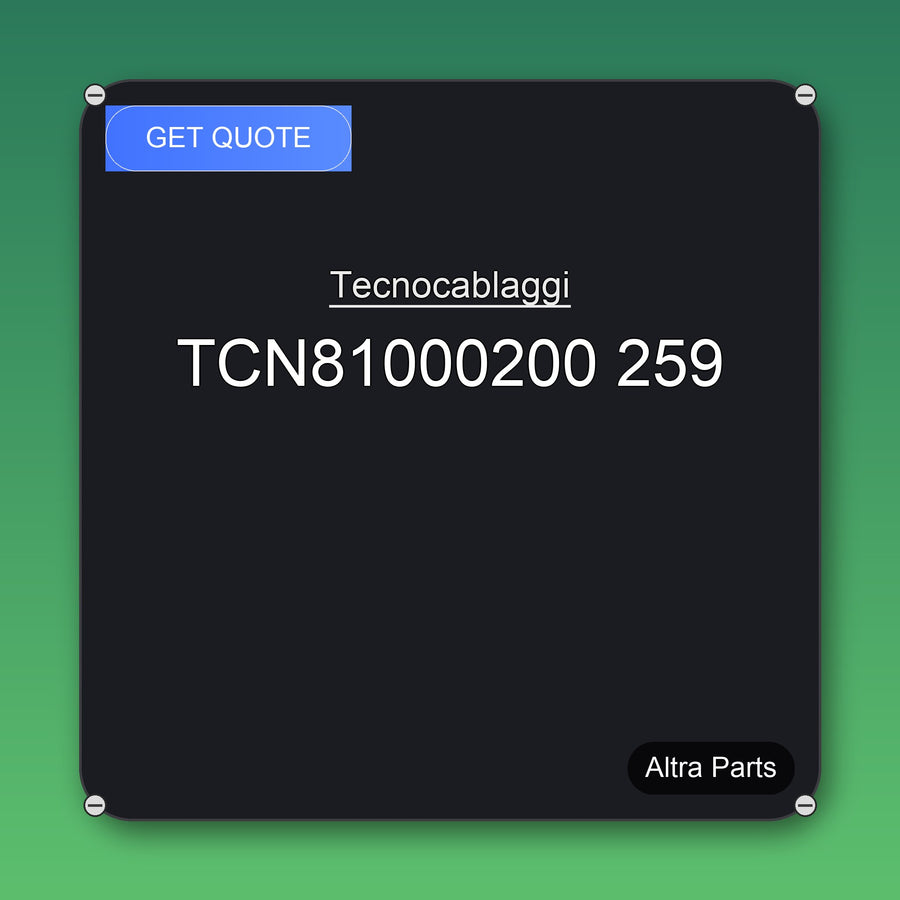 Tecnocablaggi TCN81000200 259 industrial spare part – fast international delivery & worldwide shipping