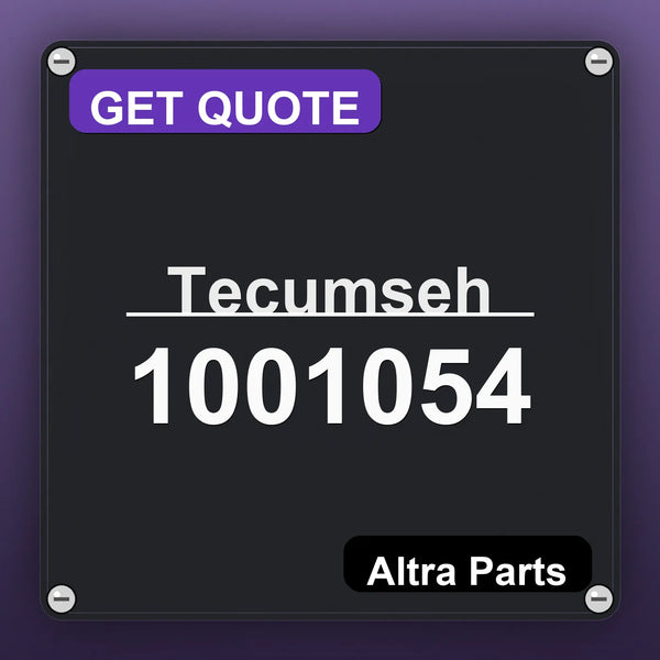 Tecumseh 1001054 industrial nameplate style image – Altra Parts. GET QUOTE.