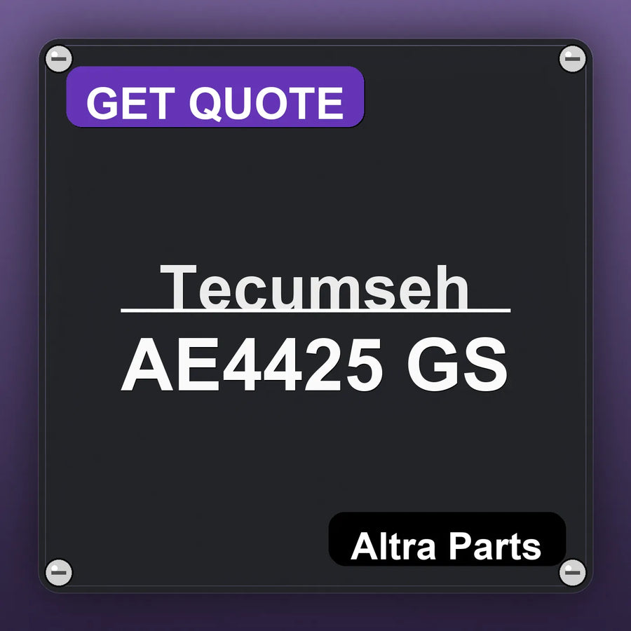 Tecumseh AE4425 GS industrial nameplate style image – Altra Parts. GET QUOTE.