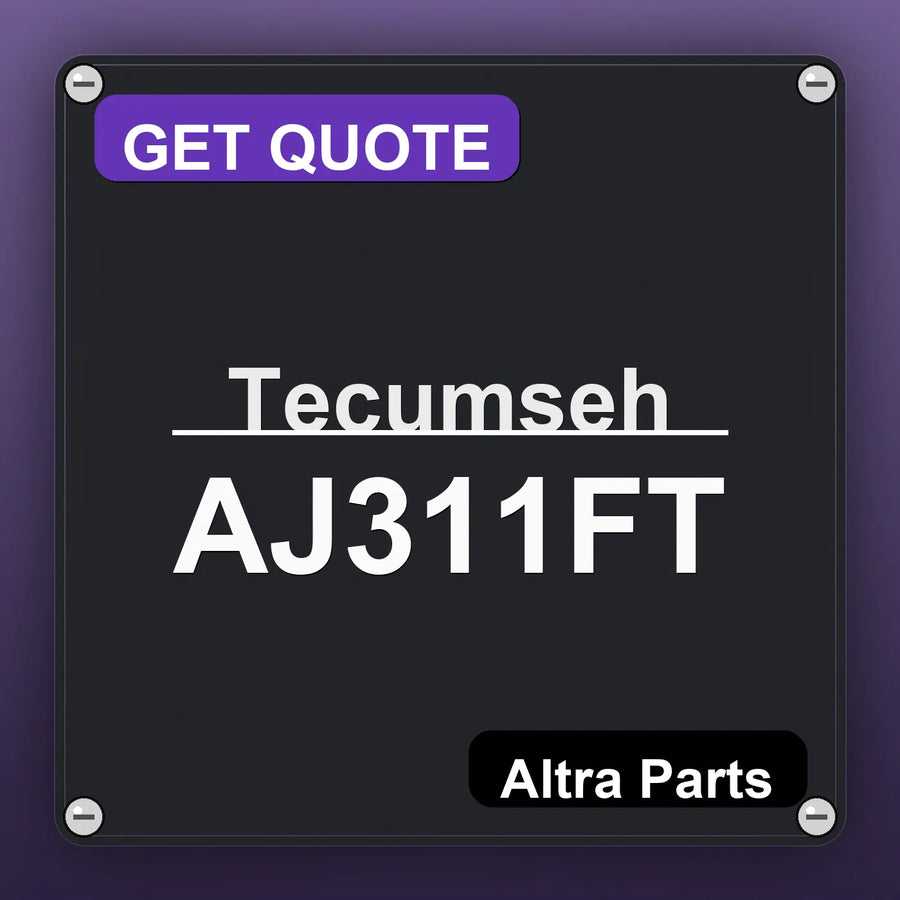 Tecumseh AJ311FT industrial nameplate style image – Altra Parts. GET QUOTE.