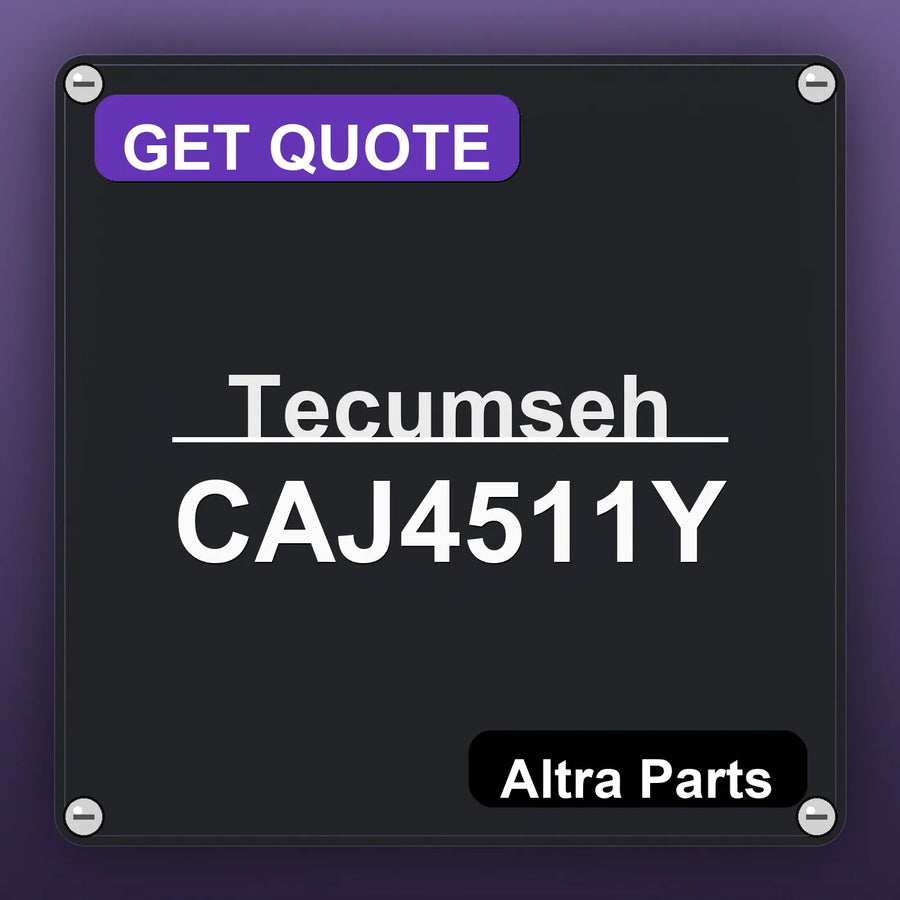 Tecumseh CAJ4511Y industrial nameplate style image – Altra Parts. GET QUOTE.