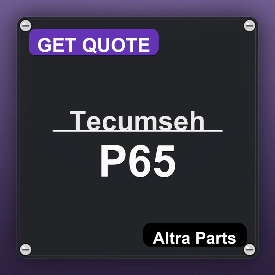 Tecumseh P65 industrial nameplate style image – Altra Parts. GET QUOTE.